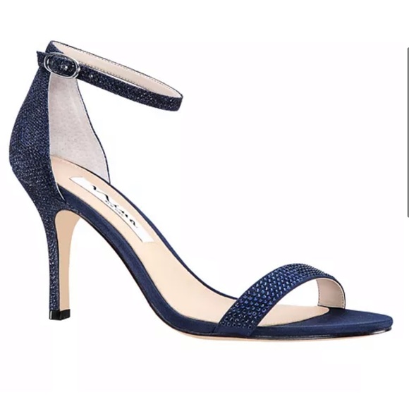 Nina Shoes - Trendy Navy Blue Nina Dreamland Sparkly Heels. S:7